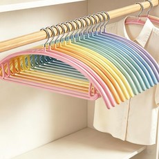4팩 커브드 어깨 범프 행거 미끄럼 방지 플라스틱 코팅이 된 멀티 컬러 메탈 셔츠 정장 및 스웨터를 위한 넉넉한 공간 절약 코트, 28, Pack