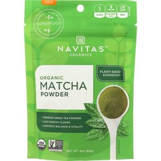 Navitas Organics 抹茶粉 優質綠茶製成 濃郁風味 活力補充 85克, 85g, 1個