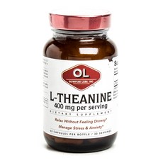 OLYMPIAN LABS L-茶胺酸膠囊 400ml, 60 件, 1罐