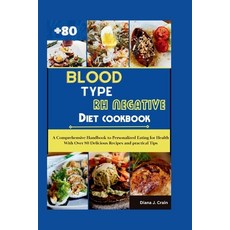 (영문도서) Blood Type Rh Negative Diet Cookbook: A Comprehensive Handbook to Personalized Eating for Hea... Paperback, Independently Published, English, 9798882568015