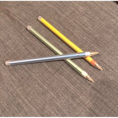 iPad 磁吸充電觸控繪圖手寫筆-附金屬筆頭-適用IPad Air.mini.Pro, 黃間紅, 1個