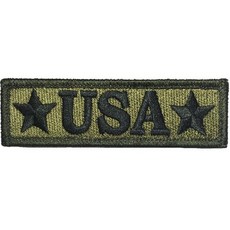 전술 USA 사기 탭 패치 1"x3 3/4" - OD(올리브 Tactical USA Morale Tab Patch 1"x3 3/4" - OD (Olive Drab) - by Ran