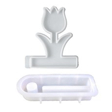 촛불 홀 홀더 실리콘 몰딩 튤립 촛불 홀더 실리콘 몰딩 주조품, 4