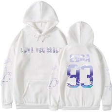 스웨트셔츠 BTS 10주년 기념 행사 프린트 풀오버 스웨트셔츠