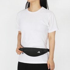 아디다스 러닝 가방 벨트 웨이스트 백, 블랙, 1개