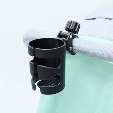 회전형 유모차 젖병 물병 거치대 컵홀더 음료수 걸이, 1개