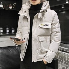 오스틱니 겨울 남자 후드 경량패딩 역시즌 패딩 점퍼 숏패딩 남성구스다운 아우터 대학생패딩 등산점퍼 방한 패션을 겸비 빅사이즈 패딩 5XL