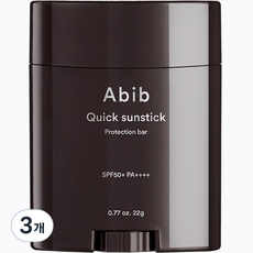 아비브 퀵 선스틱 프로텍션 바 SPF50+ PA++++, 22g, 3개