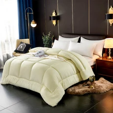 힐튼 5 성급 호텔 침구류 다운 퀼트 코어 95 화이트 구스 가을 겨울 이불, 하이그레이드 베이지