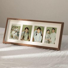 성장액자 돌잔치 첫돌 세로사진용 데자뷰 액자, 어린이용 액자, 1매, 4장 세로 커피