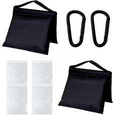 8개 샌드백 세트 16개 PE 백 포함 버클 조명 스탠드 사진 비디오 장비용 무게백 백드롭 삼각대 C스탠드 스탠드용 내구성 있는, 2개 세트