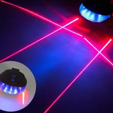 자전거 후방 레이저 안전등 야간 시인성 조명, 2자전거후미등-블루, 1개