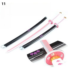 Haengbuk 귀멸의칼날 검 칼 코스프레 검 장난감 일륜도 귀살대-81CM, 1개, 11