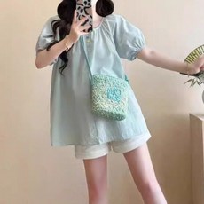 임부복 여름 원피스 긴팔 스커트 바지 투피스 하객룩 만삭 롱 캐주얼 상의 세트 봄 반팔 빅사이즈 니트 코디