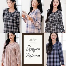 탑라인 피치기모심플 원피스 잠옷원피스