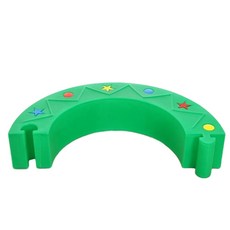 兒童平衡木 幼兒園體能訓練器材, 綠色半圓, 1個