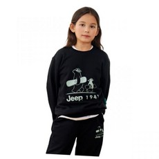 지프 JEEP JEEPKIDS 그린라벨 펭귄곰 맨투맨KQ5TSU890BK 276469
