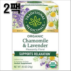 트레디셔널 메디셔널 카모마일 라벤더 티 2팩 Traditional Medicinals