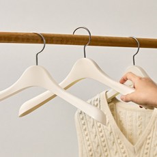 씨인크 여성용 자켓 옷걸이, 크림, 10개