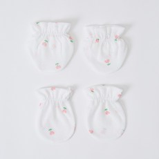 달퐁 큐비앤맘 핑크하트 메쉬 손 발싸개 세트 신생아 아기손발싸개