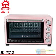 JINKON 晶工牌 30L雙溫控旋風電烤箱 JK-7318, 烤箱JK-7318+深烤盤(加購)