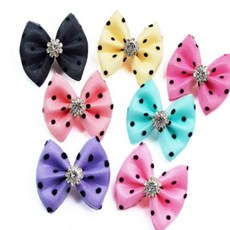 펫 캔디똑핀 색상임의 심플디자인 헤어클립 애견패션