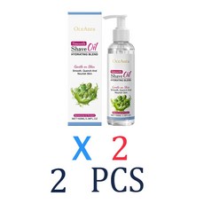 여성 및 남성용 쉐이빙 오일 면도 전 오일 및 면도 후 오일 호호바 및 아보카도가 함유된 보습 바디 오일 건조한 피부 진정, 2 Pcs