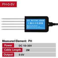 토양 수분 센서 4G RS485 스마트 5V 온도 저장 EC PH IP68 농업용 NPK 20MA, 1개