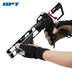 HPT 실리콘건 메탈 베어링 HCG124 코킹건 실리콘총 360도 회전, 1개