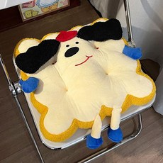 護腰靠墊 坐墊 靠背墊 椅子墊 多功能靠枕 辦公室久坐屁股墊 冬季超厚屁墊 卡通靠墊, 屁股坐墊+黃油大耳狗+40*40*8cm,【1】超取限一個！！！