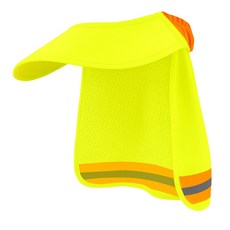 아띠꼴로 용광로 날씨 필수템 안전모 햇빛가리개 썬캡 그늘막 모자, 형광옐로우, 1개