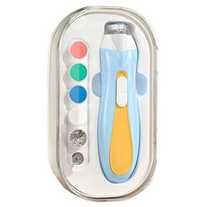 Qiaokao 6 인 1 전동 네일관리기, 1개, 블루