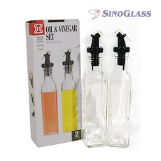시노글라스 그레이 오일병 블랙, 250ml, 2개