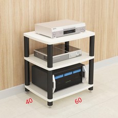 影音設備櫃 音響架 帶避震脚釘 影院專業功放機架, 三層黑架*白板長60寬40