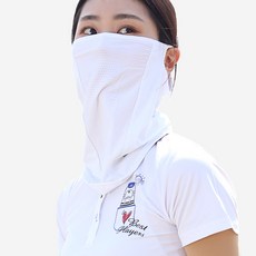2개세트구성 국내제작 자외선차단 여름 쿨마스크 얼굴햇빛가리개, 화이트 2개
