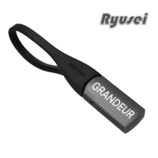 Ryusei 자동차 키링 고급 키홀더링 현대 호환 키링 열쇠고리 연결고리 키케이스 차량용품 아반떼 캐스퍼 그랜저 포터 싼타페 투싼 무료각인 R053, Grandeur-black, 1개