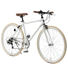 SUWIT 700C 하이브리드 자전거 성인용 출퇴근용 시마노 변소기 경량 프레임 700Cx28C타이어, 화이트/WHIT-SILVER, 1개, 54cm
