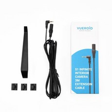 Vueroid S1 Infinite 3m(9.8피트) 내부 대시 캠용 연장 케이블 백업 카메라 코드 확장 범위 자동차 액세서리