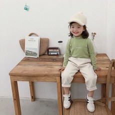 兒童內搭衫 雙面德絨半高領長袖T恤 多色可選