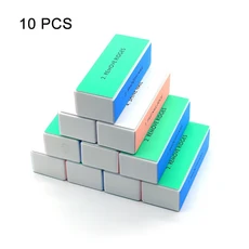 전문 미니 네일 아트 버퍼 100/180 사포 매니큐어 케어 파일 샌딩 연마 손톱 그라인딩 장비 도구 50 개