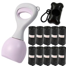 精選優品 撿便器 拾便器 折疊拾便器 拾便袋 剷屎神器 便攜折疊狗狗拾便器外出遛狗不臟手撿便器狗屎夾子家用剷屎, 28CM魅力紫（套餐三）, 1個