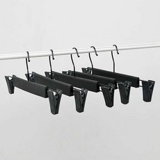5P 바지 걸이 검정 의류매장 블랙 집게 세트 72025ea 1(EA), 색상, 1개