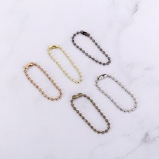 짱패브릭 베이직군번줄 볼체인 - 5color, 로즈골드, 5개