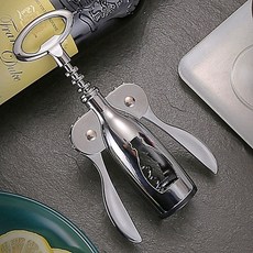 나인샵 클래식 디자인 프레임 강화 와인 오프너, 1개, 실버