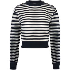 니나리치 투명 스트라이프 스웨트셔츠