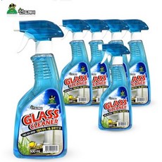 (형제)유리세척제 산도깨비 다용도 글라스클리너 레몬향, 6개, 600ml