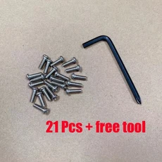 [호환] 나인봇 맥스 G30 전기 스쿠터 하단 배터리 커버 나사 스테인레스 스틸 금속 21 개 수리 도구, [01] 21 pcs