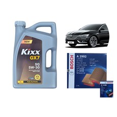 [킥스 GX7 5W30] SM6 2.0 가솔린 엔진오일 세트, 1개