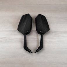 【偉倫精品零件】K&S 碳纖壓紋後視鏡車鏡，卡夢碳纖維勁戰FORCE2.0 JETSL DRG KRV適用，提升外觀質感, 1個, M8反牙