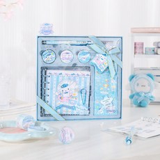 [당일출고] 산리오 6공 정사각 다이어리 선물 세트 문구 기프트 졸업선물, 시나모롤